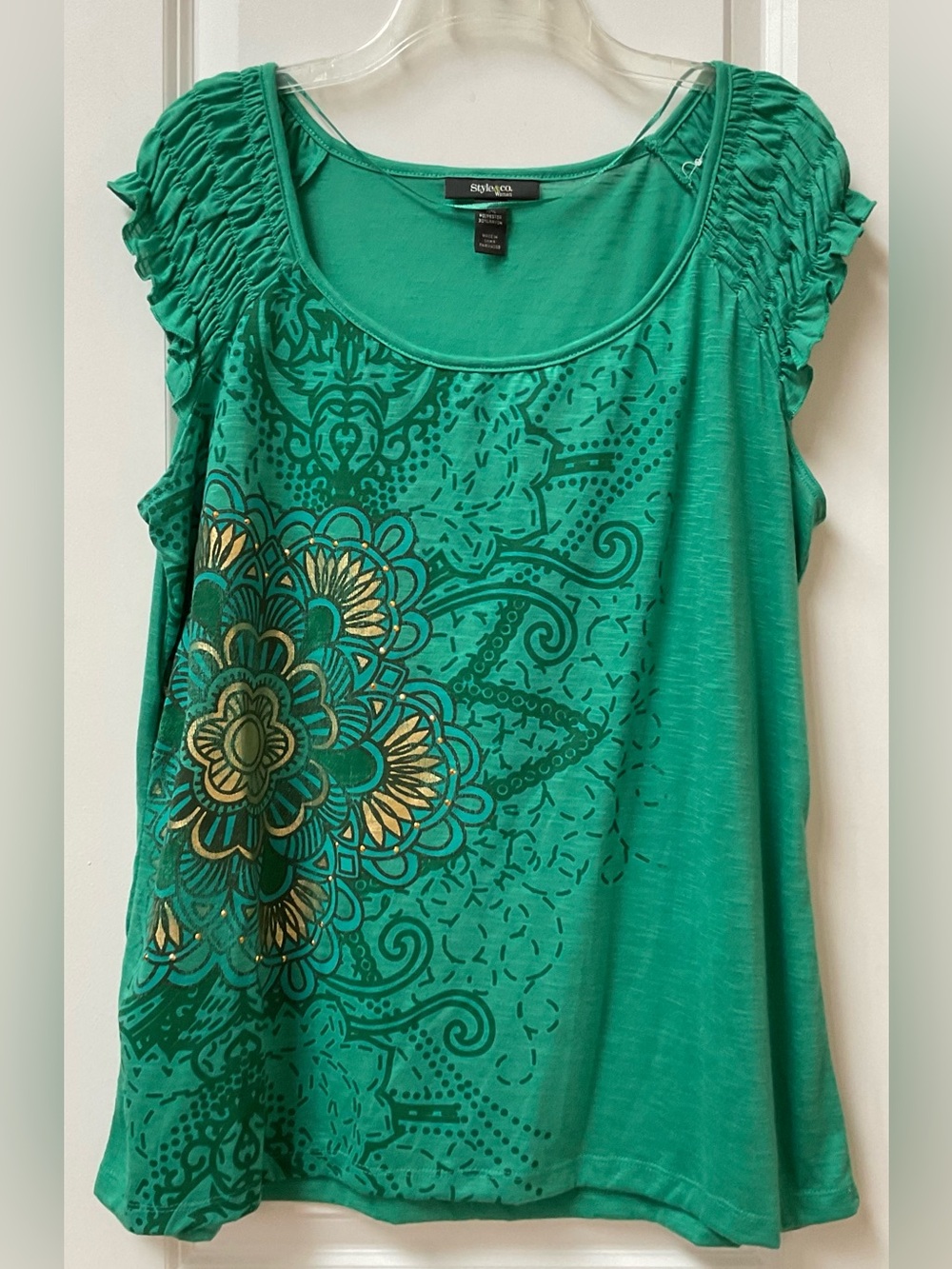 Style & Co. Mandala Graphic Top